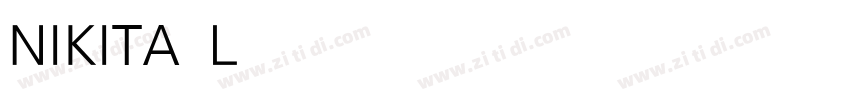 NIKITA Light字体转换